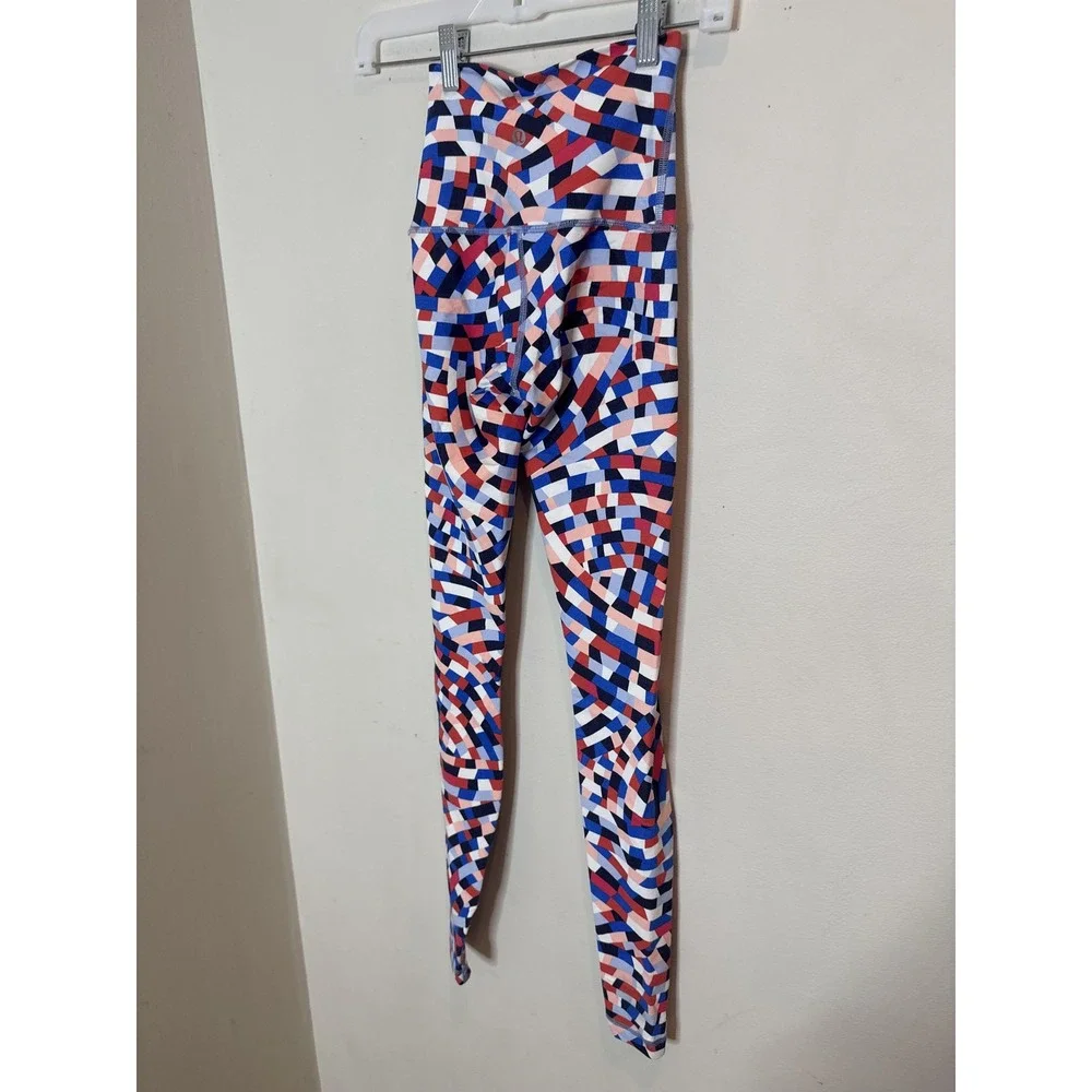 Lululemon Leggings Womens 2 Multicolor Geometric High Rise Ankle Yoga Pants
